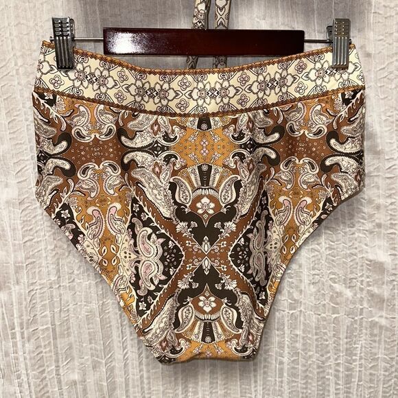 Anthropologie XS Alana Gunn Campbell High Waisted Bikini Swim Set - Picture 9 of 16